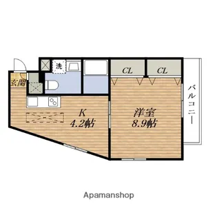 メゾンエトワル【2階】の間取り