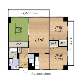 3LDKの間取り画像