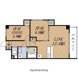 アルバス上新田【2階】の間取り