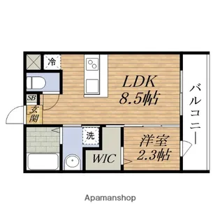リアコート豊中岡町Ⅱ【3階】の間取り