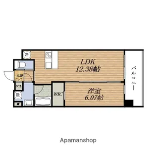 プレジオ三国ASIAN【8階】の間取り