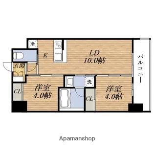 セレニテフラン新大阪【8階】の間取り