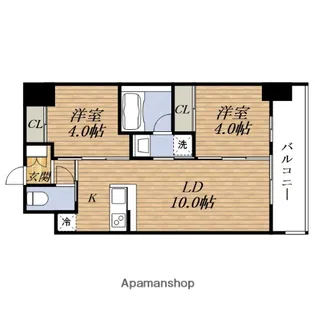 セレニテフラン新大阪【11階】の間取り