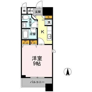 カスタリア堺筋本町【0204号室】の間取り