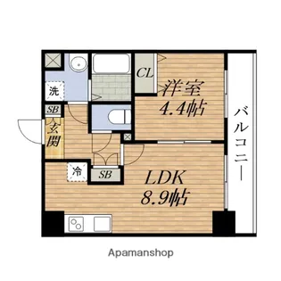 CREST TAPP 新大阪【9階】の間取り