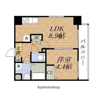 CREST TAPP新大阪【9階】の間取り