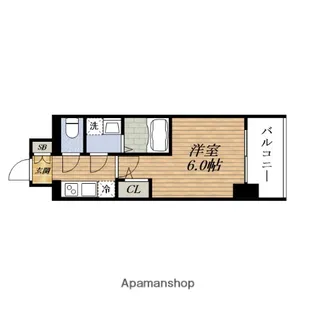 1Kの間取り画像