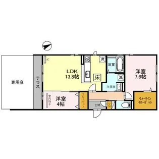 セジュール ミヤケ【1階】の間取り