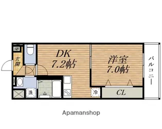グランMコート新大阪【5階】の間取り