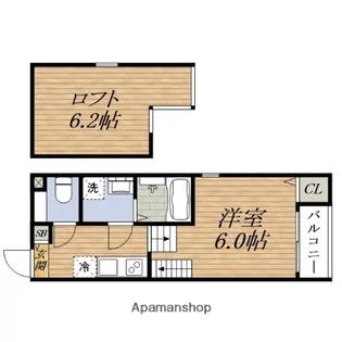 1Rの間取り画像