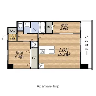 スプランディッドライズ新大阪ノース【2階】の間取り
