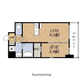 エスリードレジデンス梅田マークス【8階】の間取り