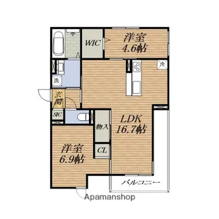 Armojour A棟【3階】の間取り