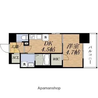 大阪府大阪市淀川区加島4丁目【マンション】の間取り