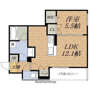 大阪府吹田市昭和町【アパート】の間取り