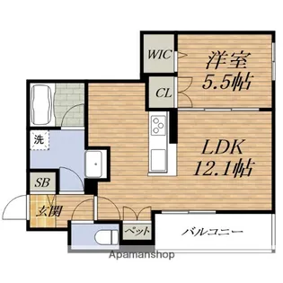 大阪府吹田市昭和町【アパート】の間取り
