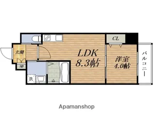 クローバー・クレア石橋阪大前【5階】の間取り