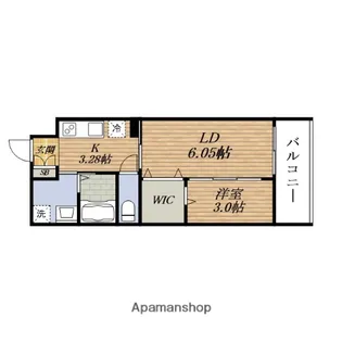 WORVE吹田江坂【4階】の間取り