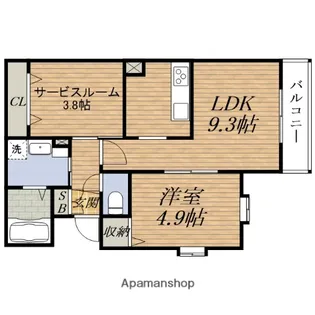 仮称)大島【2階】の間取り