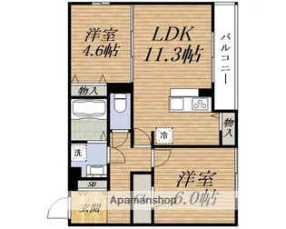 Flat Comfy 豊中【3階】の間取り
