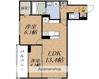 Flat Comfy 豊中【3階】の間取り