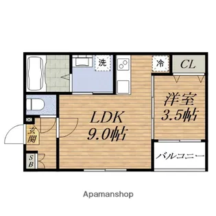 ハーモニーテラス末広町【2階】の間取り