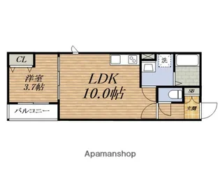 Agr?石橋【1階】の間取り