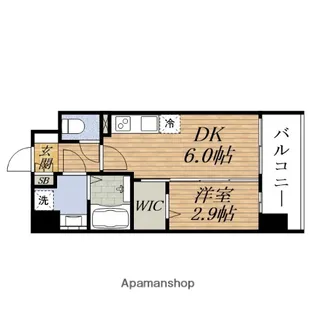 大阪府大阪市東淀川区西淡路1丁目【マンション】の間取り
