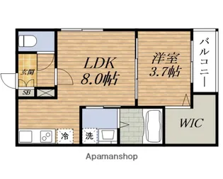 JIN Residence吹田【2階】の間取り