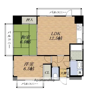 大阪府吹田市泉町4丁目【マンション】の間取り