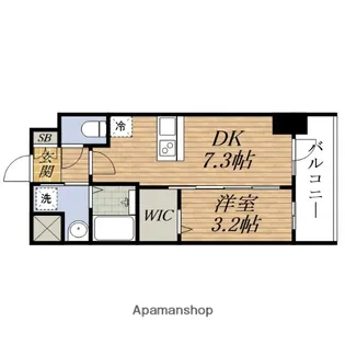 エステムコート新大阪ⅩⅦベイス【2階】の間取り