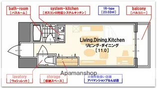 タイホウハイツ敷津Ⅲ番館【3階】の間取り