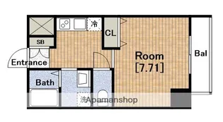 ロイヤルクイーンズパーク【6階】の間取り