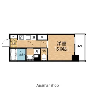 アスヴェル東本町Ⅱ【6階】の間取り