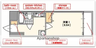 メロディーハイム夕陽丘【7階】の間取り