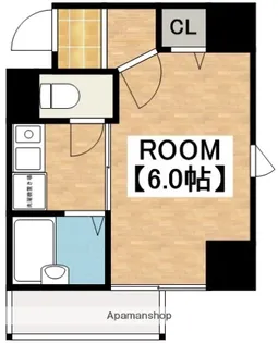 プレサンス難波WEST【10階】の間取り