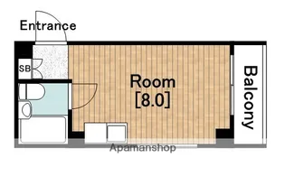 ラパンジール松屋町【3階】の間取り