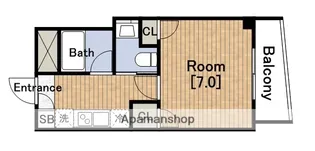 1Kの間取り画像