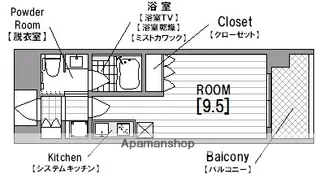 CITY SPIRE難波WEST【2階】の間取り