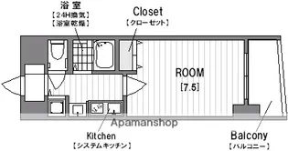 プレサンス中之島公園パークレジデンス【6階】の間取り