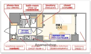 URBAN FLATS難波東【3階】の間取り