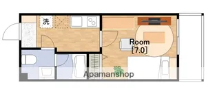 REI難波西【2階】の間取り