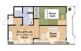 エクセル難波(EXCEL)【6階】の間取り