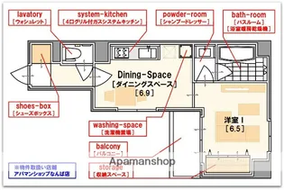 ゼウス桜川プレミアム【11階】の間取り