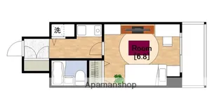 ライオンズシティ難波南第2【3階】の間取り