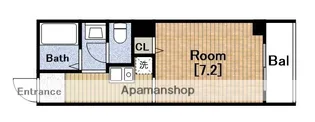 サンクール松屋町【7階】の間取り