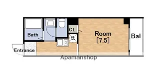 サンクール松屋町【2階】の間取り