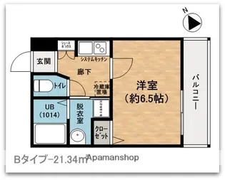 プレサンス難波EASTモダニティ【10階】の間取り