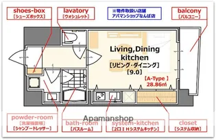 リップルグロウナンバ【5階】の間取り