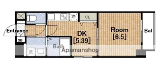 フロンティアタワー九条Ⅱ(旧)CITYSPIRE九条Ⅱ【10階】の間取り